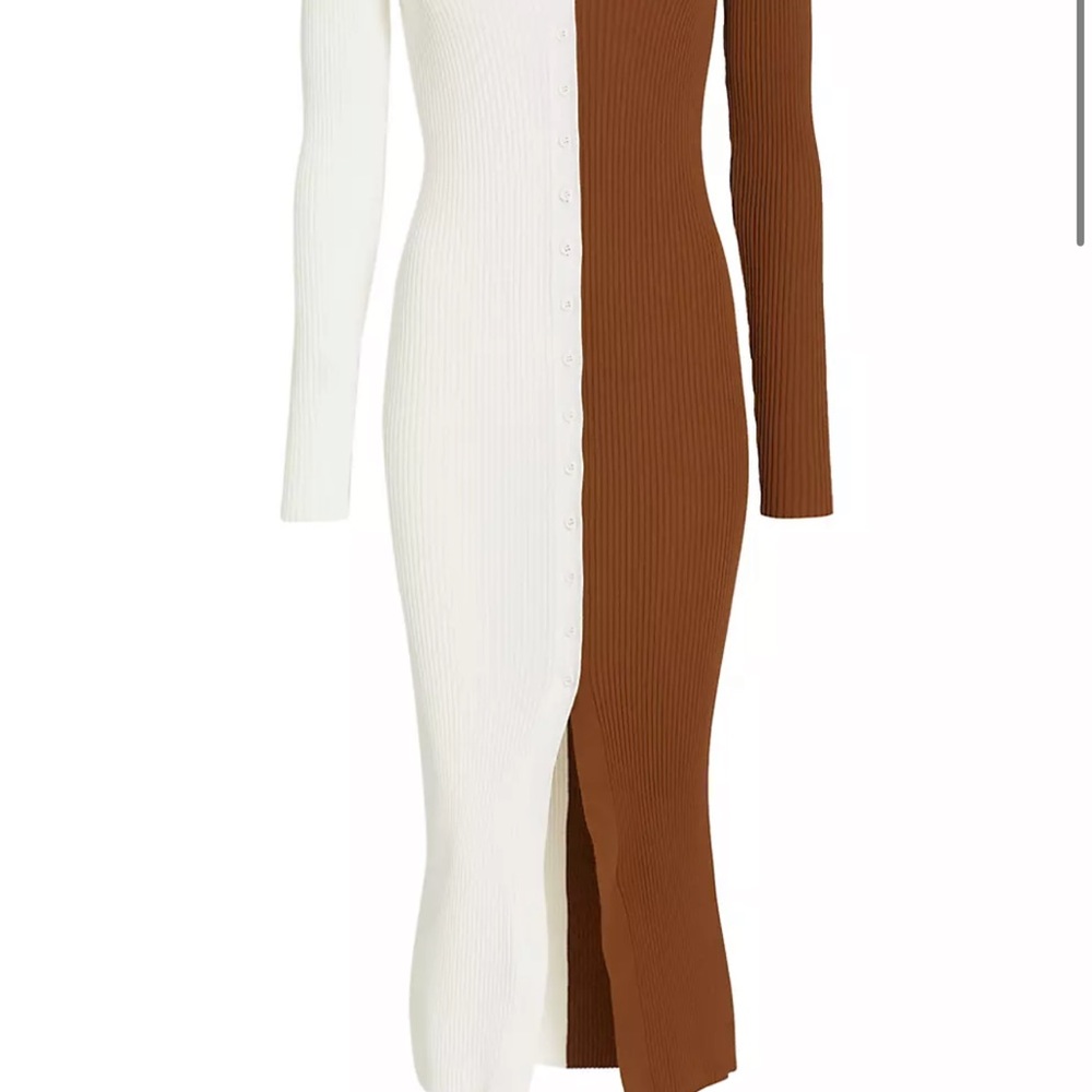 Shoko Colorblock Body-Con Sweaterdress